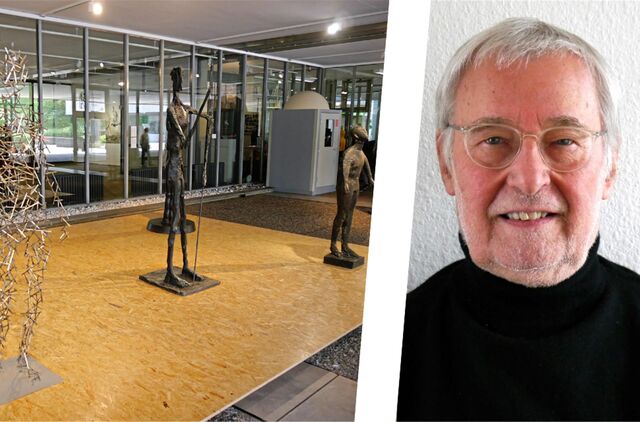 Der erste Direktor Dr. Uwe Rüth versucht, das Skulpturenmuseum, dessen Sammlung er in Marl ausgebaut hat, zu retten.