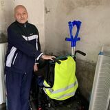 Der obdachlose Mike Feigl lebt in einer Notunterkunft in Marl.
