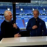 Die Fußball-Legenden Klaus Fischer und Rüdiger Abramczik im Legenden-Talk mit Jörg Seveneick.