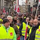 Unser Reporter Kevin Kindel begleitete die Warnstreik-Demo durch Dortmunds City