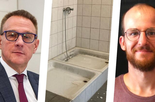 Sozialpädagoge Joshua Karkuth von der rebeq GmbH sprach mit ehemaligen Bewohnern der Notunterkunft in Drewer. Den Marler SPD-Fraktionsvorsitzenden Peter Wenzel beschäftigt das Thema ebenfalls.