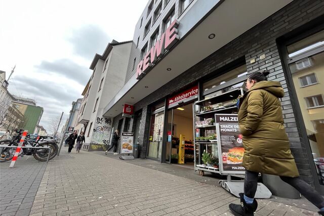 In diesem Rewe in Dortmund hat es einen Überfall gegeben.