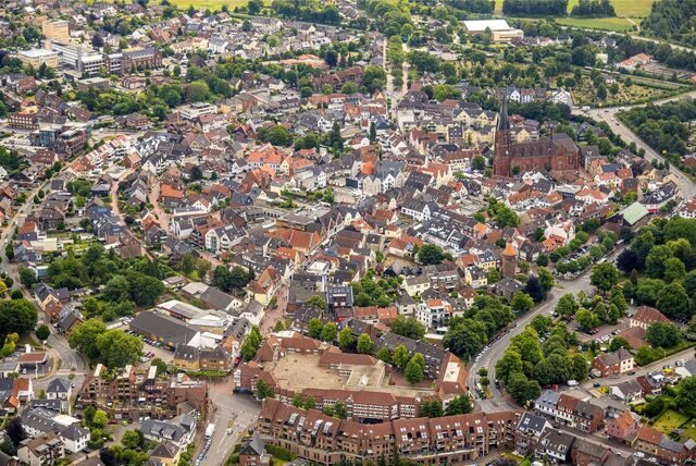Luftbild der Halterner Innenstadt