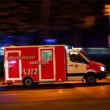 Rettungswagen auf dem Wall in Dortmund
