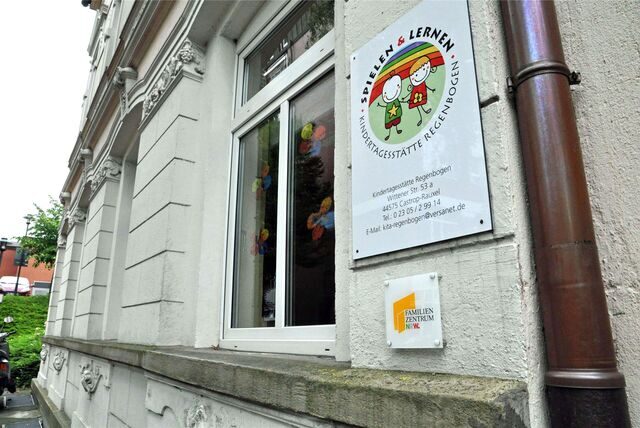 Die Kita Regenbogen neben dem Rochus in der Altstadt
