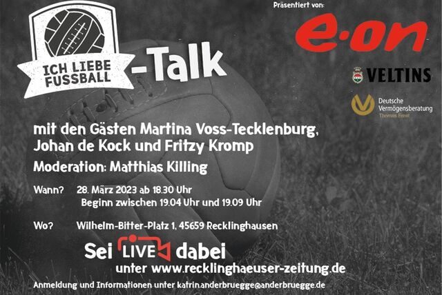 Ab 19 Uhr geht der fünfte „Ich liebe Fußball“-Talk auf Sendung.