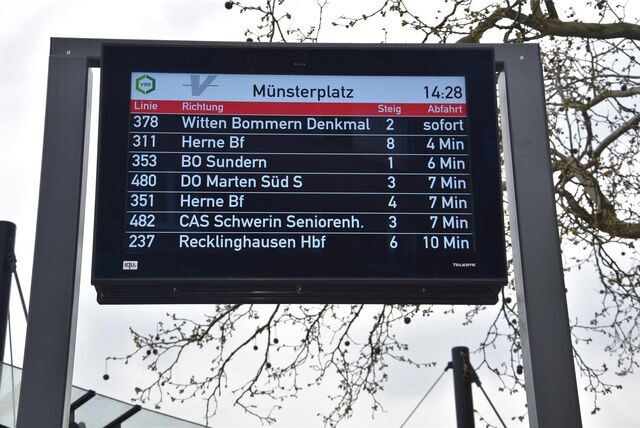Digitale Busanzeige