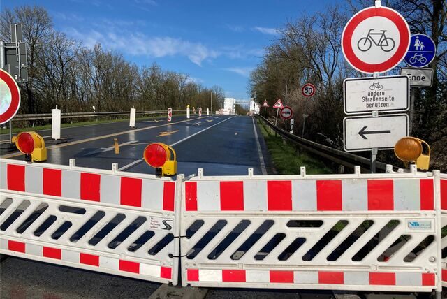 Die Drewer Brücke bleibt auch am Wochenende gesperrt.