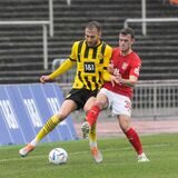 Michael Eberwein im Zweikampf.