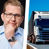 Dominik Napp und Oliver Giese sind mit einem LKW zu sehen.