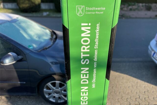 Elektro-Ladesäule an der Hubertusstraße in Castrop-Rauxel-Frohlinde