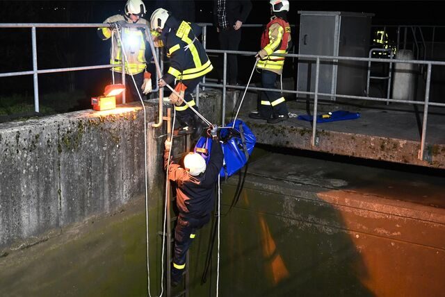 Feuerwehr rettet Lamm