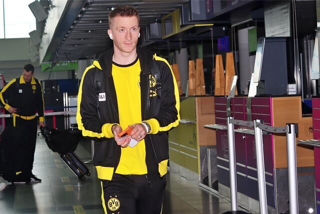 Marco Reus am Dortmund Airport.