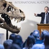 Auktionshaus-Geschäftsleiter Cyril Koller bei der «TRX-293 Trinity»-Versteigerung in Zürich.