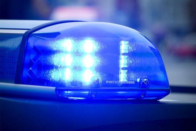 Blaulicht eines Polizeiwagens.