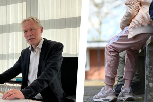 Schulleiter Ulrich Wessel (Links), ein Mädchen trägt eine Jogginghose (rechts)