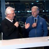 Die Fußball-Legenden Klaus Fischer und Rüdiger Abramczik im Legenden-Talk mit Jörg Seveneick.