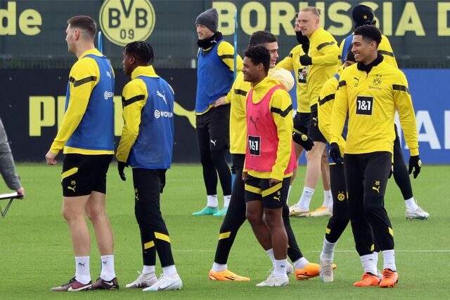 Julien Duranville während des Trainings am Dienstag.