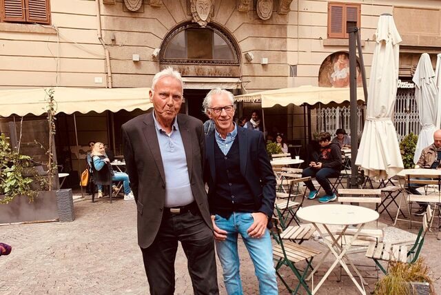 Gerald Baars mit Joachim Schmale-Baars in ihrer Wahlheimat Viterbo