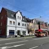 Die Feuerwehr am Donnerstag gegen 14.15 Uhr an der Ringstraße in Castrop