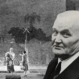 Montage zeigt den früheren DGB-Vorsitzenden Hans Böckler vor einer Theaterszene bei den ersten Ruhrfestspielen in Recklinghausen