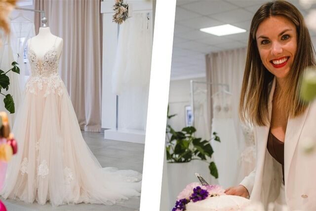 Eine Idee für mehr Nachhaltigkeit: Katharina Pins bietet Brautmode an – zum Kaufen und auch zum Mieten.