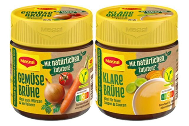 Zwei Gläser Brühe von Maggi