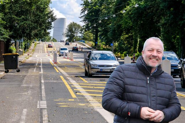 Carsten Uhlenbrock vor der Friedrich-Ebert-Straße.