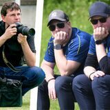 Unser Fotograf Volker Engel (l) war auch bei der Partie der Spvg Schwerin gegen den VfB Annen und lichtete die Trainer Dennis Hasecke und Timo Muth ab.