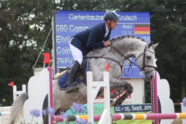 Johannes Ehning (Borken) 2019 bei den Waltroper Reitertagen.