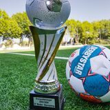 Die Siegertrophäe des Pokalwettbewerbs im Fußballkreis Herne/Castrop-Rauxel.