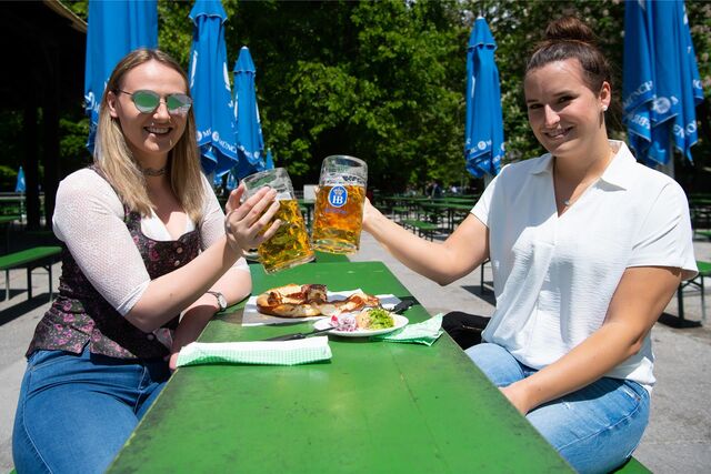 Auch in Dorsten laden viele Biergärten ein.