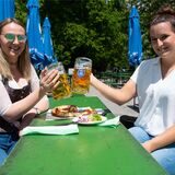 Auch in Dorsten laden viele Biergärten ein.