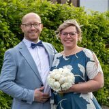 Stefanie Babski-Hiltner (geborene Hasenkamp) und Karsten Hiltner lernten sich auf einer Silvesterparty bei Freunden kennen.