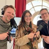 Moderator Tobias Weckenbrock (l.) im PottCAS-Studio mit Anna Wrobel und Fabian Hollenhorst: Sie alle sind in der 16. Episode unseres Nachrichten-Podcasts zu hören.