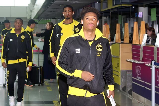 Julien Duranville am Dortmund Airport.