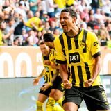 Sebastien Haller bejubelt seinen Treffer gegen Augsburg.