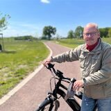 Werner Dolata aus Datteln schaute sich am Freitag (19.5.) mit dem Rad das „Emscherland“ an.