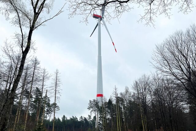 Ein Windrad in Haltern
