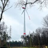 Ein Windrad in Haltern