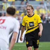 Julian Brandt schaut zur Seite.