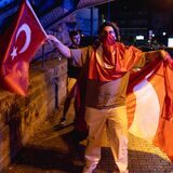 Anhänger des türkischen Präsidenten Recep Tayyip Erdogan in Dortmund