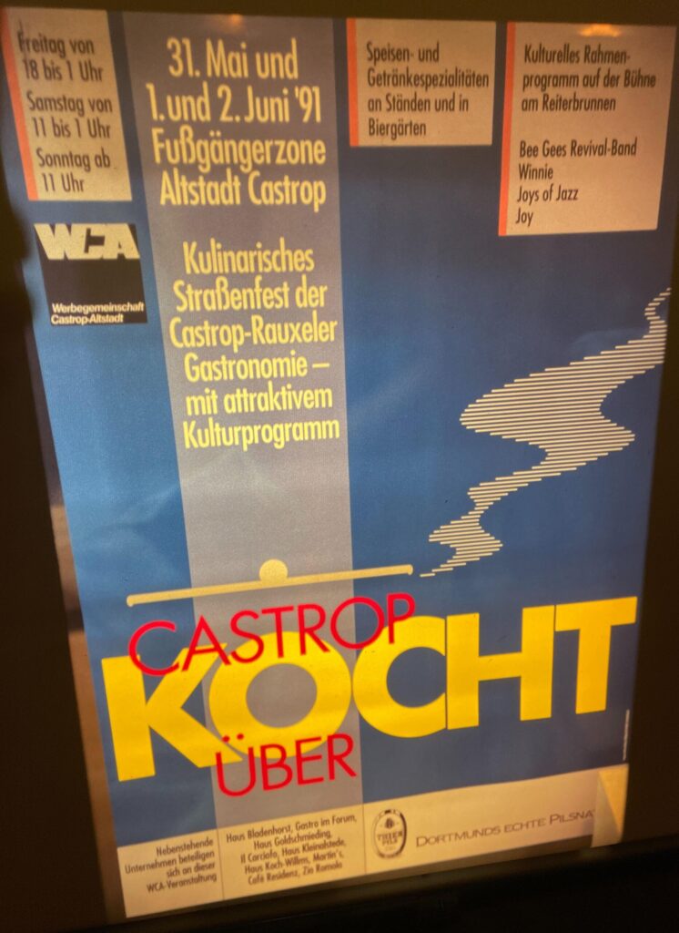 Castrop kocht über in den 1990er-Jahren: Dieses Plakat warb für die erste Ausgabe des Festes, das seit mehr als 30 Jahren ein einziger Erfolg ist.