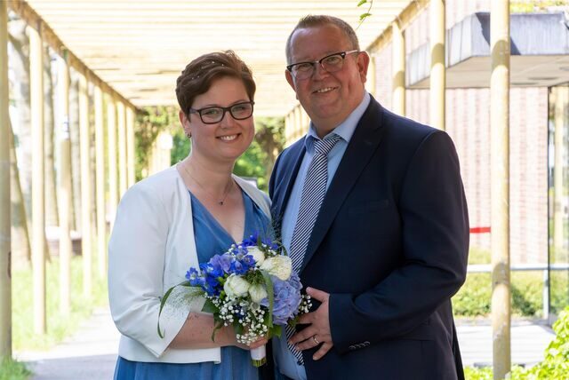 Eveline Klossek und Thomas Schmitt gaben sich auf dem Standesamt zu Castrop-Rauxel das Ja-Wort.