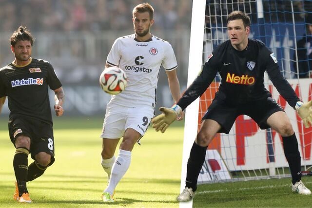 Spielten die Castrop-Rauxeler Juniorenfußball-Stadtmeisterschaften und wurden später Profis: (v.l.) Baris Özbek, Christopher Nöthe und Michael Esser.