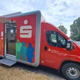 Der Sparkassenbus der Sparkasse Vest Recklinghausen.