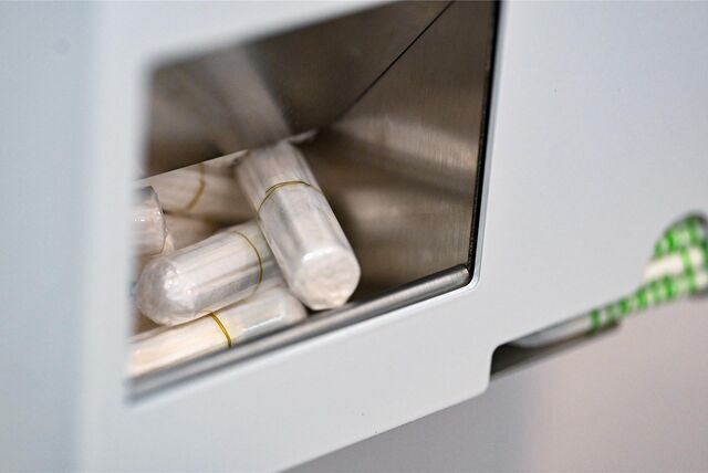 Ein Tampon-Spender