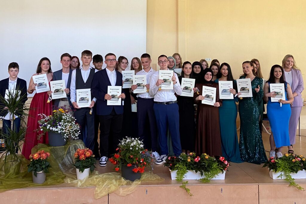 Die Abschlussklasse 10b der Christoph-Stöver-Realschule in Oer-Erkenschwick