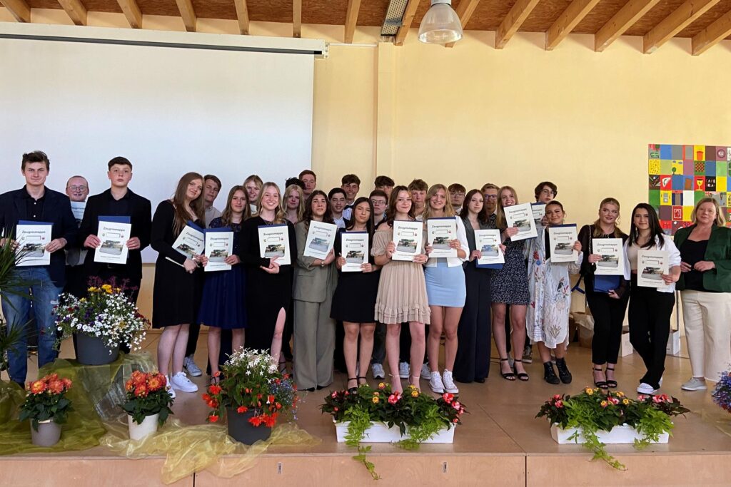 Die Abschlussklasse 10c der Realschule in Oer-Erkenschwick 2023