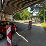 Diese Straße in Dorsten war mehrere Wochen wegen Brückenarbeiten gesperrt. Nun ist sie wieder freigegeben.